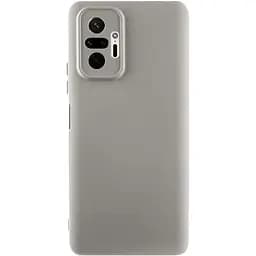 Чохол TPU GETMAN Liquid Silk Full Camera для Xiaomi Redmi Note 10 Pro / 10 Pro Max Сірий / Lavender