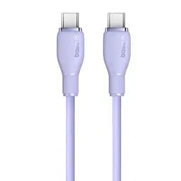 Кабель PD Baseus Pudding Series Charging Cable Type-C to Type-C 100W 2 м фиолетовый P10355702511-01