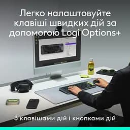 Комплект (клавіатура, миша) бездротовий Logitech Pop Icon Combo Graphite (920-013156) - мініатюра 5