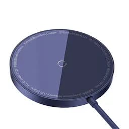 Бездротовий зарядний пристрій Baseus Simple Mini3 Magnetic Wireless Charger 15W Dusty Purple (CCJJ040205) - мініатюра 7