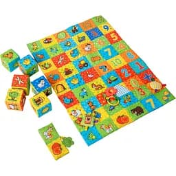 Набор Масік Веселая ферма: развивающий коврик, кубики, книга-прорезыватель (МС 040201-01)