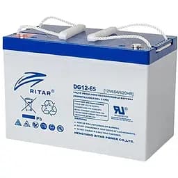 Аккумуляторная батарея гелевая GEL Ritar DG-1265 12V 65 Ah