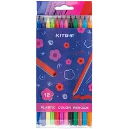 Карандаши цветные пластиковые Kite Flower 12 шт. (K24-049-1)