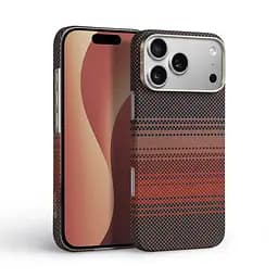 Защитный чехол для Apple iPhone 17 Pro Max, BlackIcon Kevlar MagCase, кевларовый, разноцветный, панель, накладка с поддержкой MagSafe, противоударный, защита всего корпуса, усиленные углы, совместим с беспроводной зарядкой, ArmorStandart (ARM90155) - мініатюра 2