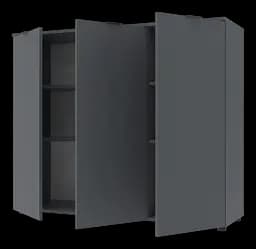 Комод Doros Рон 6 3 фасади Графіт 120х38х100 (41516000) - мініатюра 5