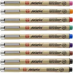 Линер-кисть Sakura PIGMA Brush Черный