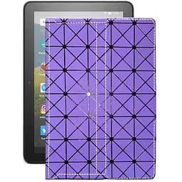 Чохол StatusCASE з екошкіри для планшету Amazon Fire HD 8 2020 Фіолетовий ромб