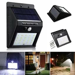 Світильник вуличний із датчиком руху Light LED 20 на сонячній батареї білий - мініатюра 4