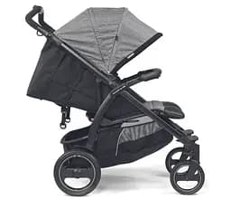 Прогулянкова коляска для двійні Peg-Perego Book for Two Cinder, сірий (IP05280000GL53RO01) - мініатюра 2