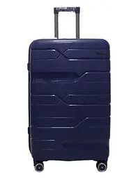 Валіза велика L поліпропілен Milano bag 0306 76×49×31см 82л Темно-синій