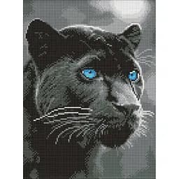 Алмазна мозаїка Погляд пантери ©art_selena_ua Ідейка AMO8347, 30х40 см