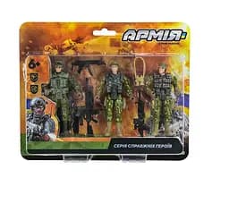 Игрушечный военный набор BL2321 ЗСУ, 3 солдатика + аксессуары, на блистере 24*3*19.5см (6973185420175) Зелёный