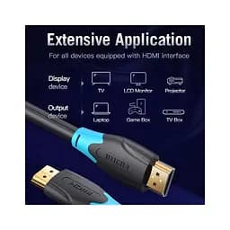 Кабель мультимедійний HDMI M to HDMI M 30.0m black Vention (AACBT) - мініатюра 5