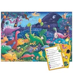 Дитячий пазл Шукай та знаходь "Країна динозаврів" DoDo Toys 300669, 100 елементів - мініатюра 3