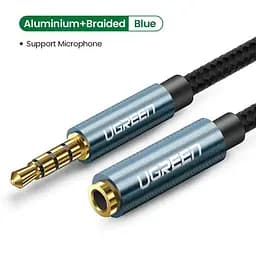 Кабель аудіо Ugreen AV118 3.5 mm подовжувач 0.5 м Black (40672) - мініатюра 3