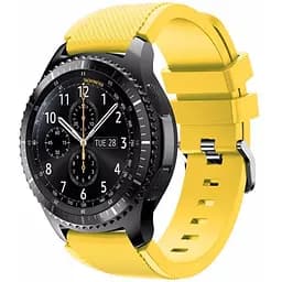 Силіконовий ремінець Watchbands для Samsung Gear S3 - жовтий (WB001YELLOW3)