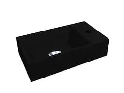 Умивальник Miraggio Copper 400 mirastone black 0000957, Чорний матовий - мініатюра 3