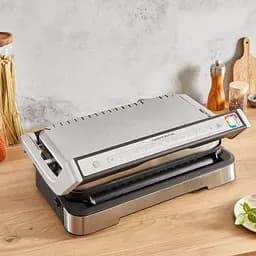 Гриль Tefal притискний OptiGrill 2in1 XL 2200Вт з'ємні пластини сенсор товщини продуктів метал (GC782D30) - мініатюра 10