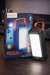 Повербанк з ліхтарем 90000 mAh 22.5 W Hoco J107 Super 333Wh PD20 W 4xUSB / Type-C / MicroUSB