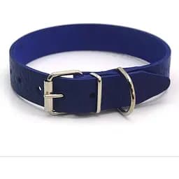 Нашийник для собак Zoo-hunt ОТ Кісточка шкіряний тиснений фіолетовий 2,0/33-41 см