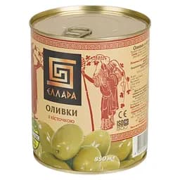 Уцінка. Оливки Ellada Mamoth з кісточкою 850 мл (922041)  - мініатюра 4