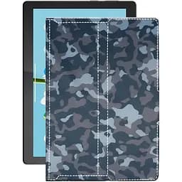 Чехол StatusCASE из экокожи для планшета Lenovo Tab M10 GHD X605FC Хаки-синий