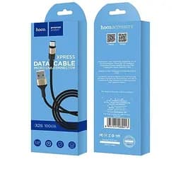 Кабель Hoco X26 Xpress charging data cable for Micro Чорний Gold - мініатюра 2