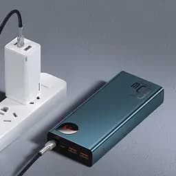 Повербанк Baseus Adaman, 20000 mAh, 65W, Blue, Power Delivery (PD) (PPIMDA-D03/PPIMDA-D01) - мініатюра 10