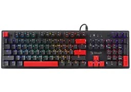 Клавиатура игровая механическая A4Tech Bloody S-525-N BLMS Red Plus Switch USB RGB Fire Black - мініатюра 1