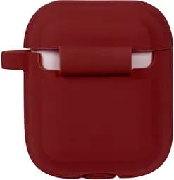 Кейс TOTO Plain Cover With Stripe Style Case AirPods Wine Red - мініатюра 3