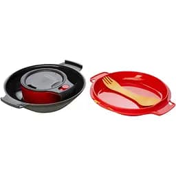 Набір посуду Humangear GoKit Deluxe (7-tool) Mess Kit червоний