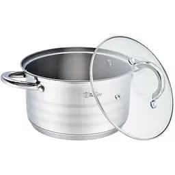 Каструля Bollire Bergamo, з кришкою, срібляста, 2,1 л (BR-2002) - мініатюра 2