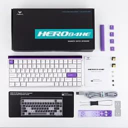 Клавіатура AULA HERO84 HE 75%, Білий - мініатюра 11