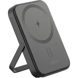 Зовнішній акумулятор магнітний XO PR242 5000mAh Magnetic wireless 15W з ніжкою підставкою U-shaped holder