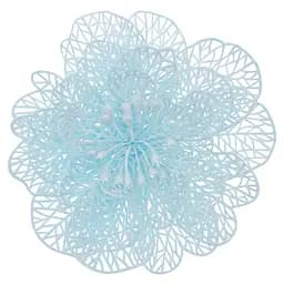 Ялинкова іграшка MIS LT Квітка новорічна велика 17х17х5 см блакитний