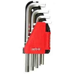 Ключі 6-гранні Yato Г-подібні Cr-V М 2-12 мм 10 шт. (YT-0508)