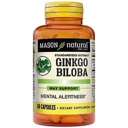 Гинкго Билоба экстракт Mason Natural 60 капсул
