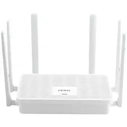 Роутер Fenvi FV-AX3000WR, White, WiFi 6 (2.4GHz до 574 MB/s / 5GHz до 2402 MB/s), 3xGLan, 1xGWan, MU-MIMO, 6 внешних антенн