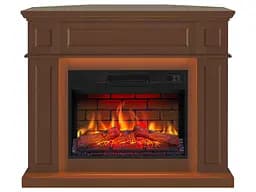 Электрокамин универсальный 2в1 ArtiFlame Linz AF23BS коричневый с LED подсветкой