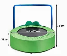 Батут HyperMotion Жаба із поручнем 91 см (TRAMPOLINA FROG 36) - мініатюра 10