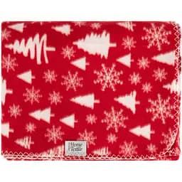 Плед Ardesto Fleece 130x160 см Засніжені ялинки червоний (ART0715PB) - мініатюра 2