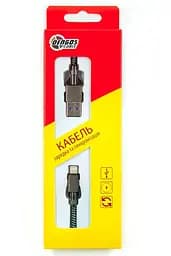 Кабель Dengos USB - Lightning (M/M) 4A 1 м Black (NTK-L-KPR-USB3-BLACK) - мініатюра 4