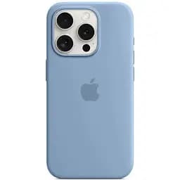 Силіконовий чохол CasePro Silicone Case with MagSafe Winter Blue для iPhone 15 Pro