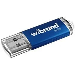 Флеш накопитель USB 64Gb Wibrand Cougar синий USB 2.0 (WI2.0/CU64P1U)