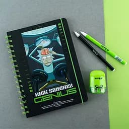 Блокнот Kite Rick and Morty A5 у клітинку 80 аркушів (RM24-190) - мініатюра 4