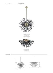 Люстра URCHIN C0491-06B-F7BC Zuma Line - мініатюра 2