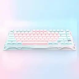 GravaStar Клавіатура механічна GravaStar Mercury K1 Lite 80keys, GravaStar x BSUN Grey, BT/WL/USB, Lumen Rose - мініатюра 6