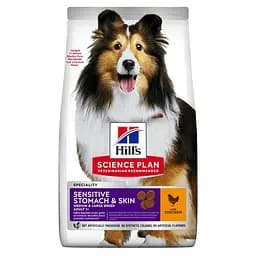 Сухий корм Hill’s SP Adult Sensitive Stomach&Skin Medium Breed для собак середніх порід з куркою 2.5 кг
