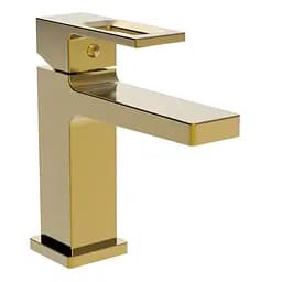 Смеситель для умывальника Haiba Kant 001 Brushed Gold HB9605 Золотой