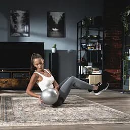 Фітбол Hop-Sport 25см сріблястий - мініатюра 7